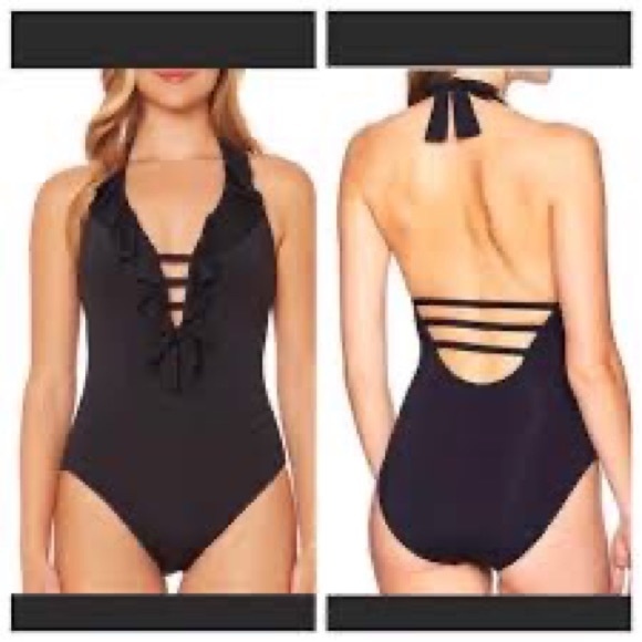 Blue Rod Beattie halter neck swimsuit - Picture 1 of 3